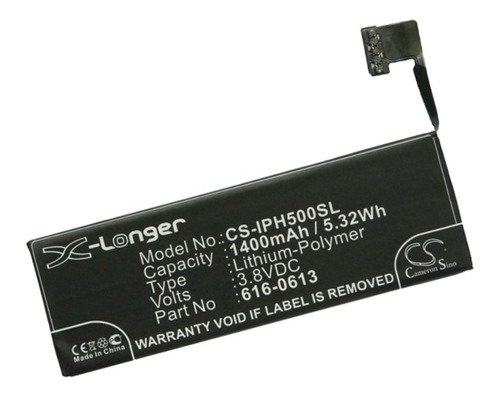 Bateria para iPhone 5 A1428 A1429 Md634ll/a Md635ll/a Md636 - ElectroDay