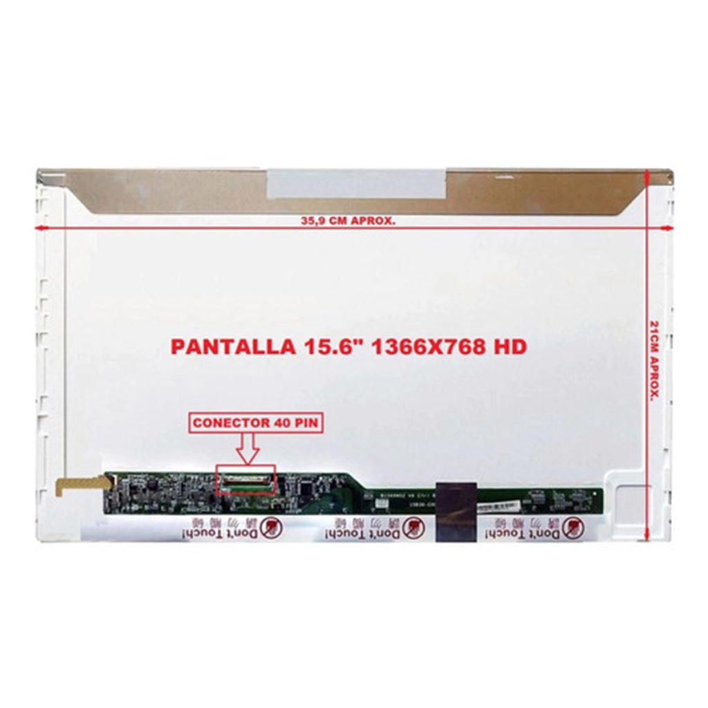 Dalle écran LCD LP156WH4(TL)(A1) 15.6" - Remplaçament HD 1366x768, Connecteur 40 Pins, Brillant - Pour Réparation PC Portable